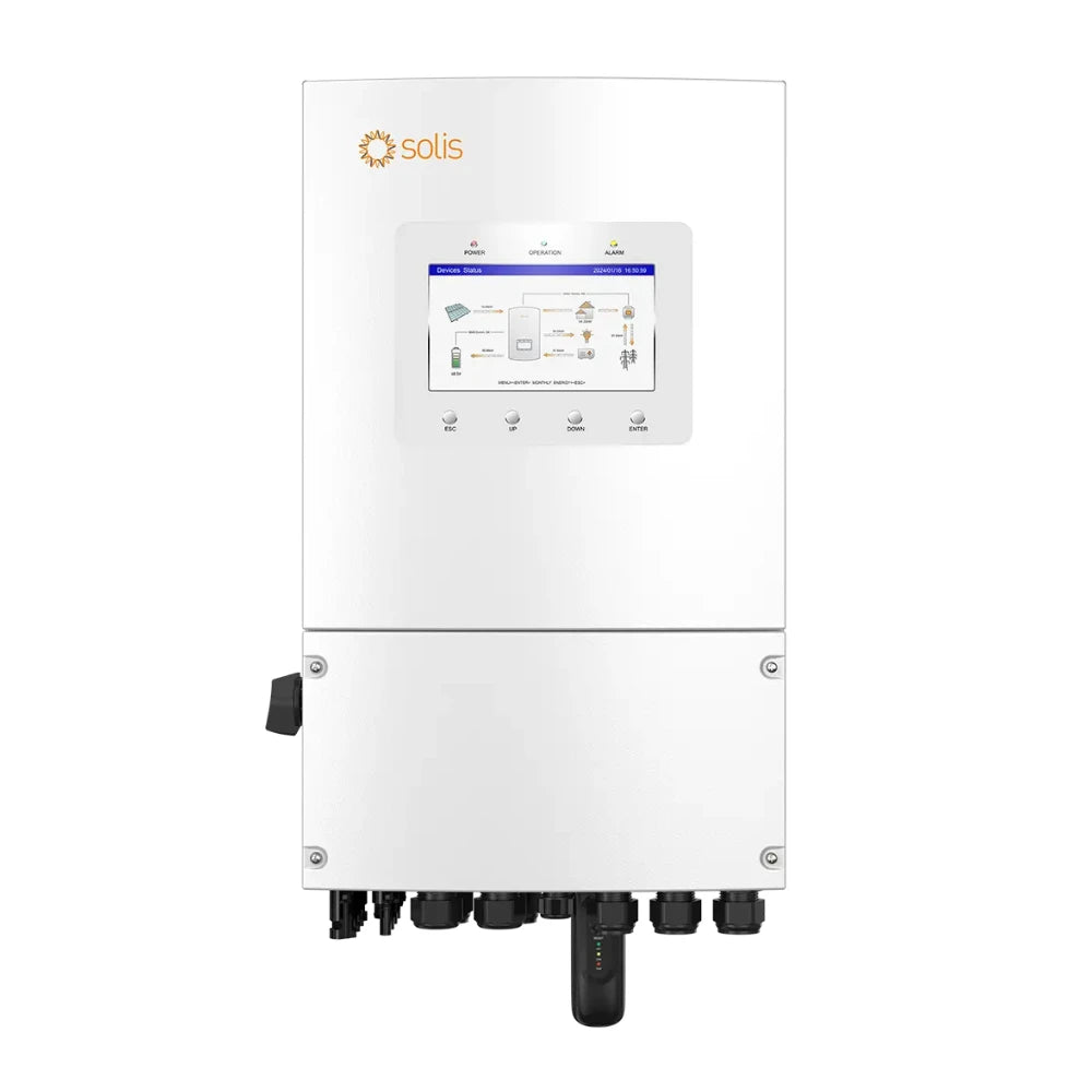 Solis S6-EH1P4.6K-L-PLUS aszimmetrikus hibrid inverter 4.6kW - 1 fázis, alacsony feszültségű (LV)