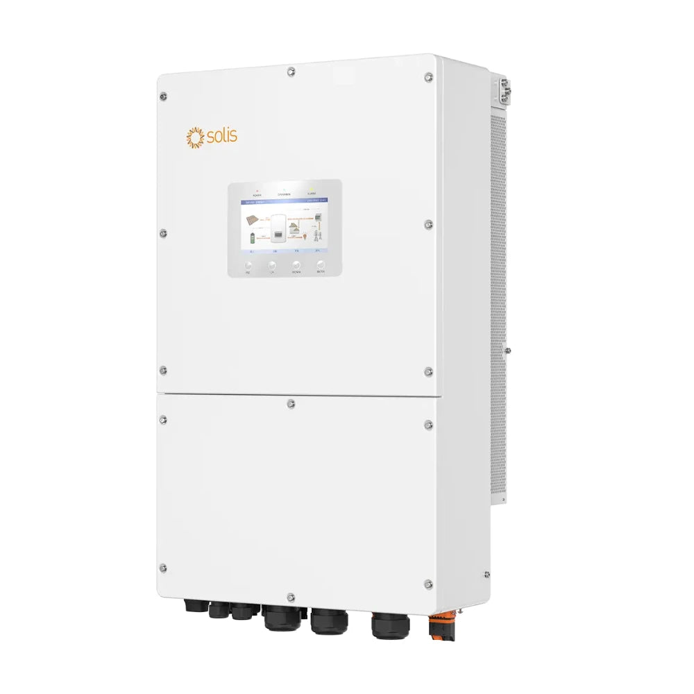 Solis S6-EH3P30K-H aszimmetrikus hibrid inverter 30kW - 3 fázis, 3 MPPT, kijelzővel, nagyfeszültségű (HV)