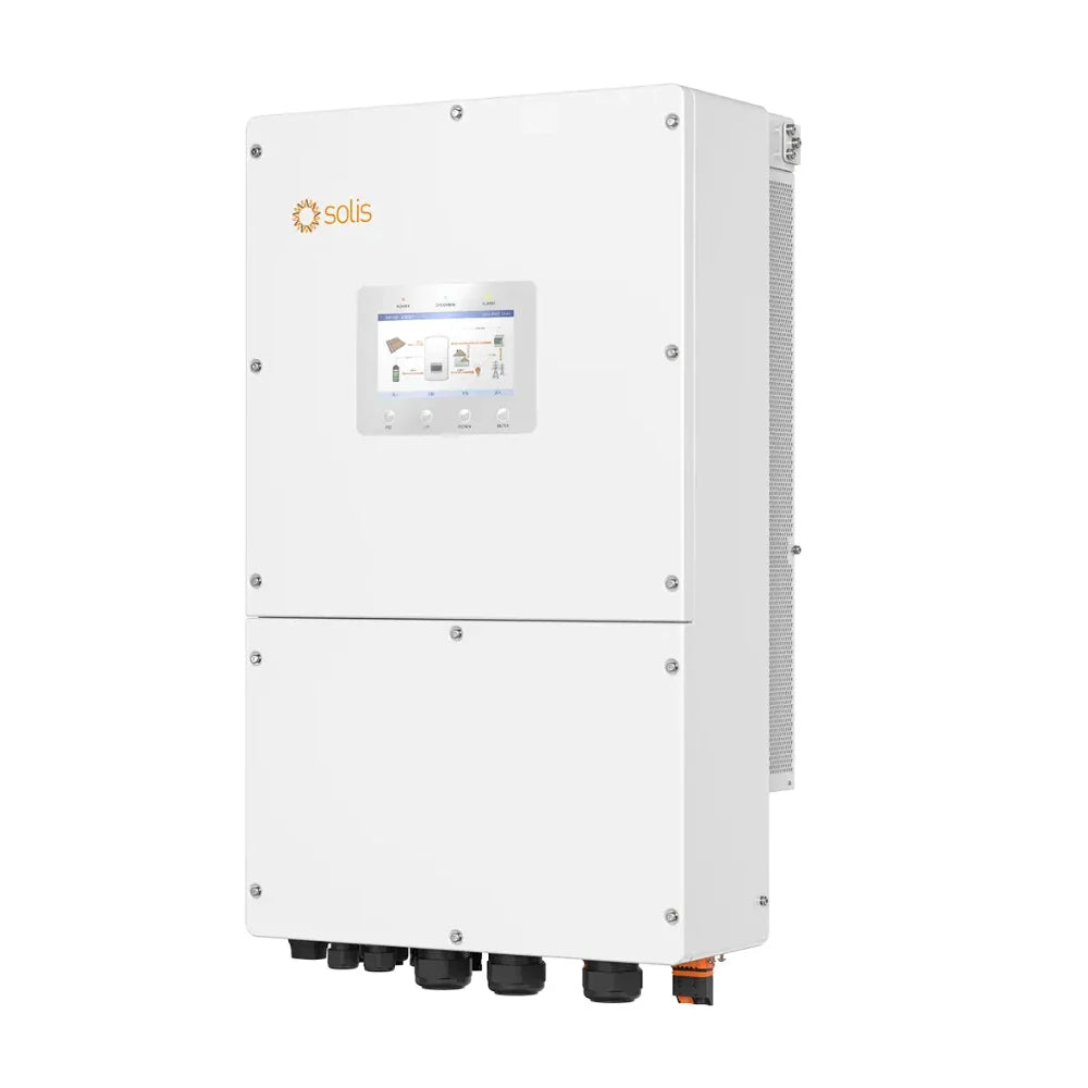 Solis S6-EH3P30K-H aszimmetrikus hibrid inverter 30kW - 3 fázis, 3 MPPT, kijelzővel, nagyfeszültségű (HV)