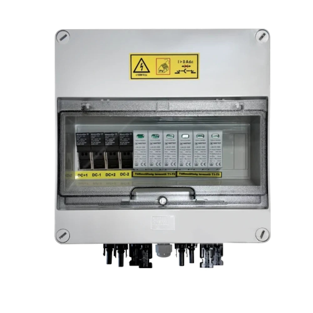 WattKit előreszerelt DC védelmi doboz 2M-2S (villám- és túlfeszültség-védelem, T1/T2, RF funkció)